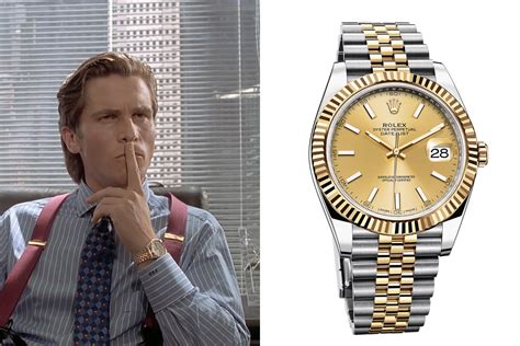 rolex datejust patrick bateman|patrick bateman watch american psycho.